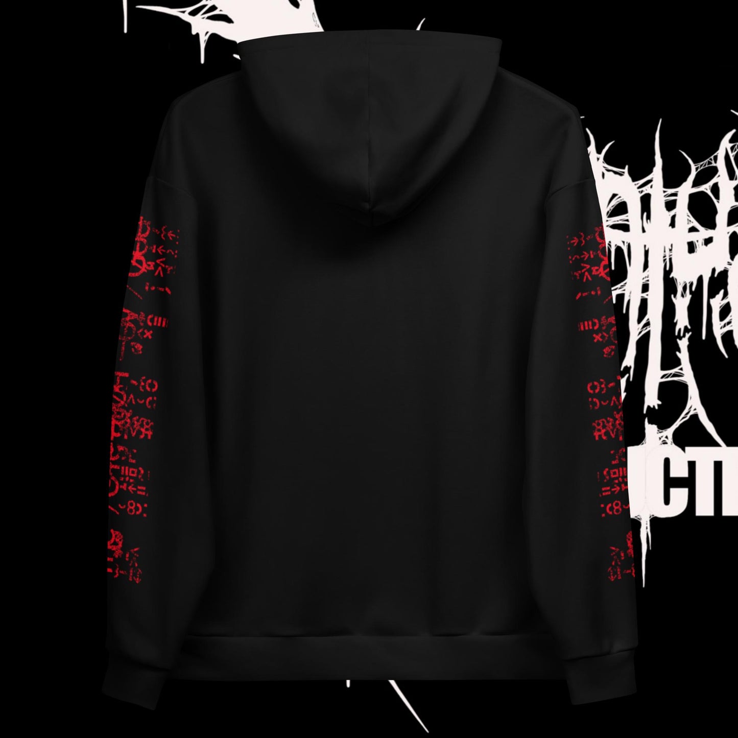 Unisex red creation ov god Hoodie
