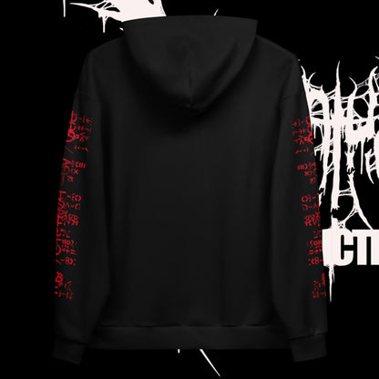 Unisex red creation ov god Hoodie